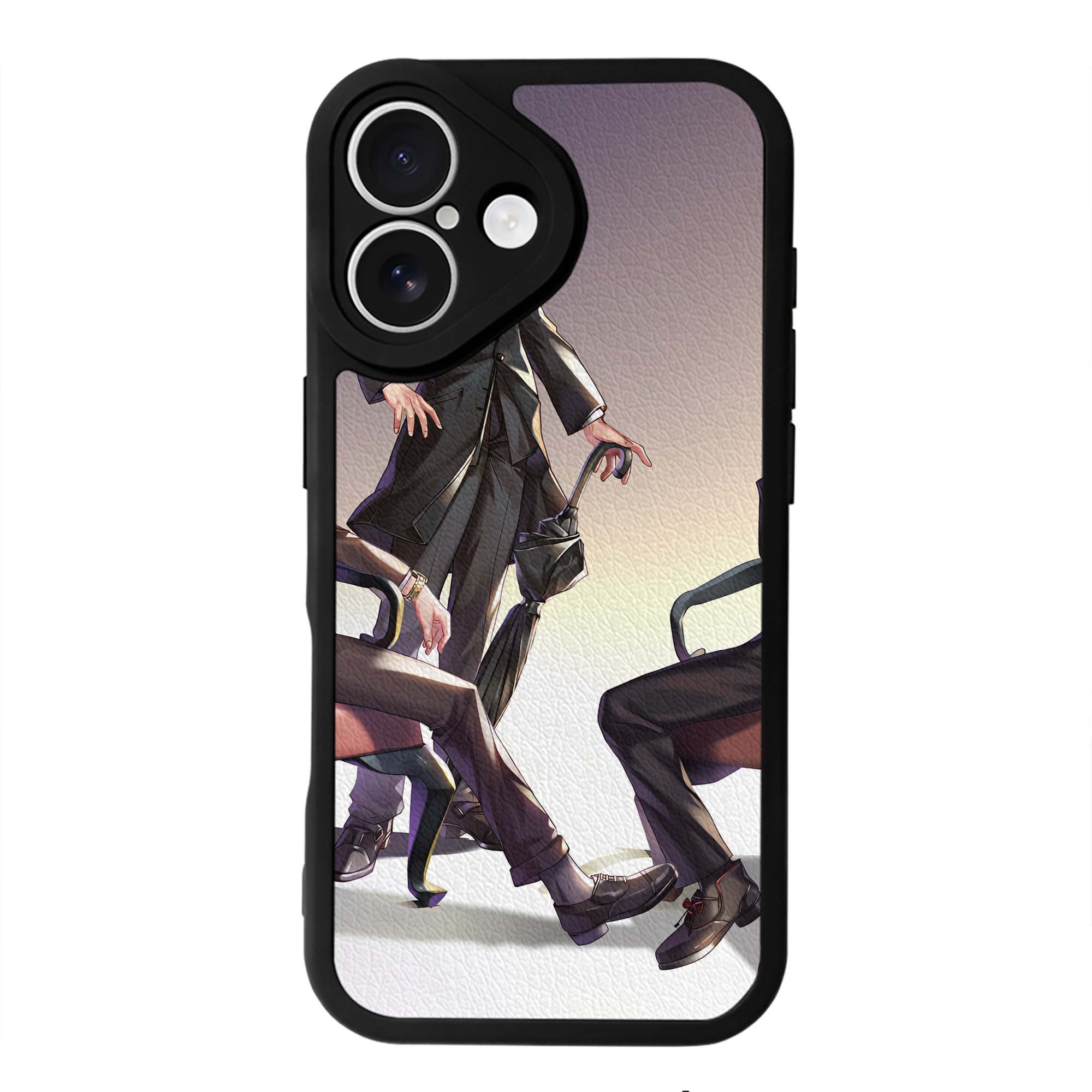 （画像用） ハイキュー!! Haikyu!! 【iPhone 16シリーズ対応】シリコンスマホケース（レザー調） 材質：シリコン